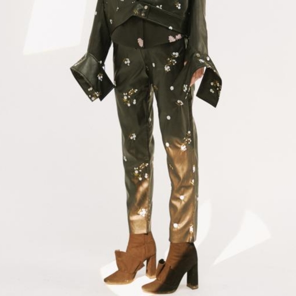 ZARA Black Suede Ruffle Booties - Picture 3 of 11